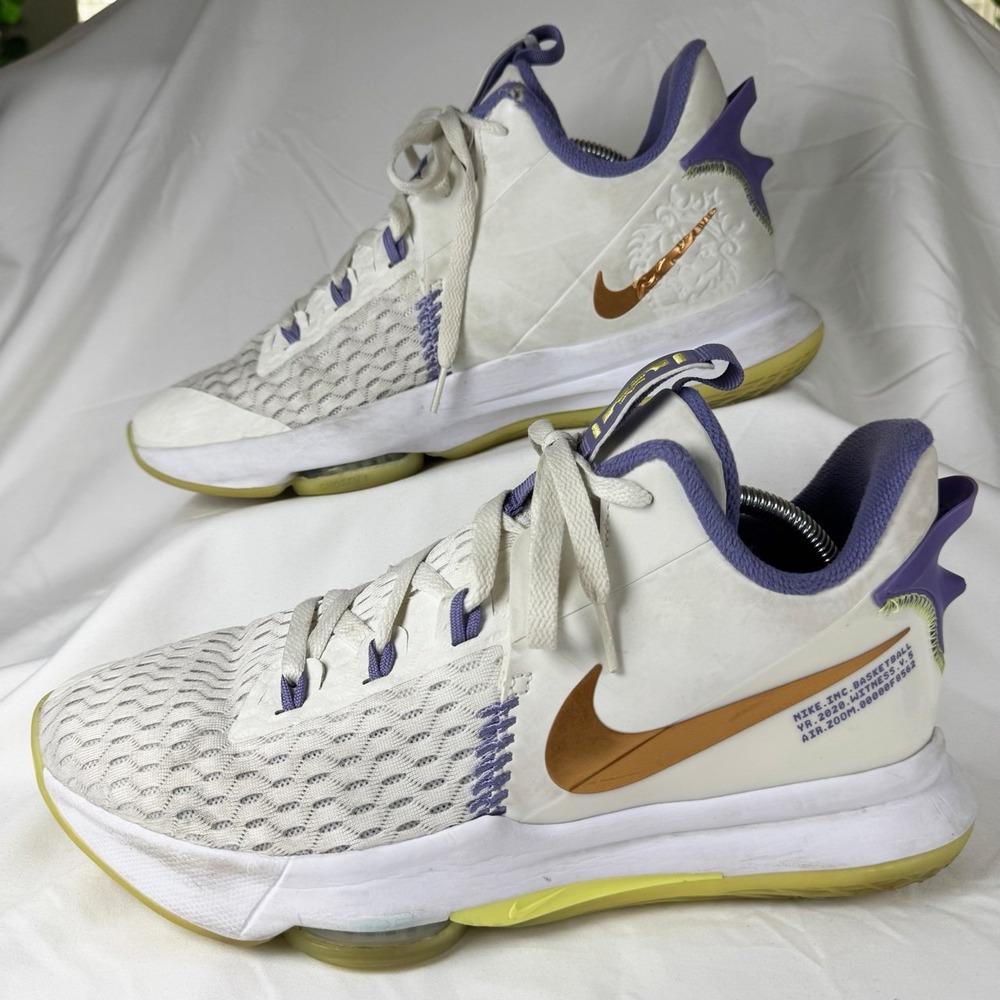 Nike LeBron Witness 5 CQ9380-102 Men's Basketball Shoes Size 11.5 Summit white